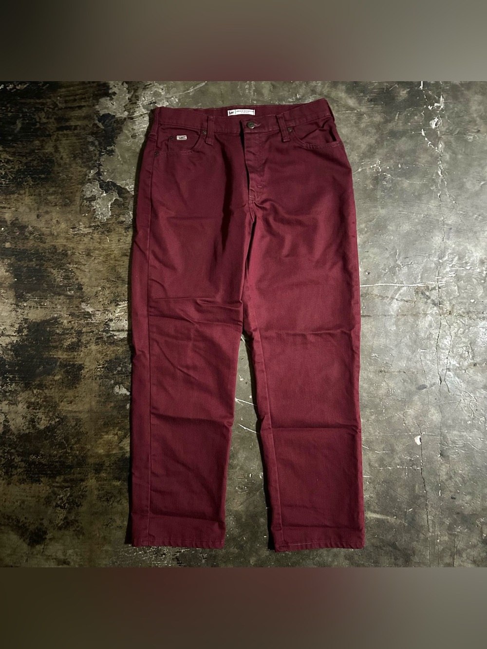 SIZE 10 Lee Women’s Burgundy Relaxed Fit Pants